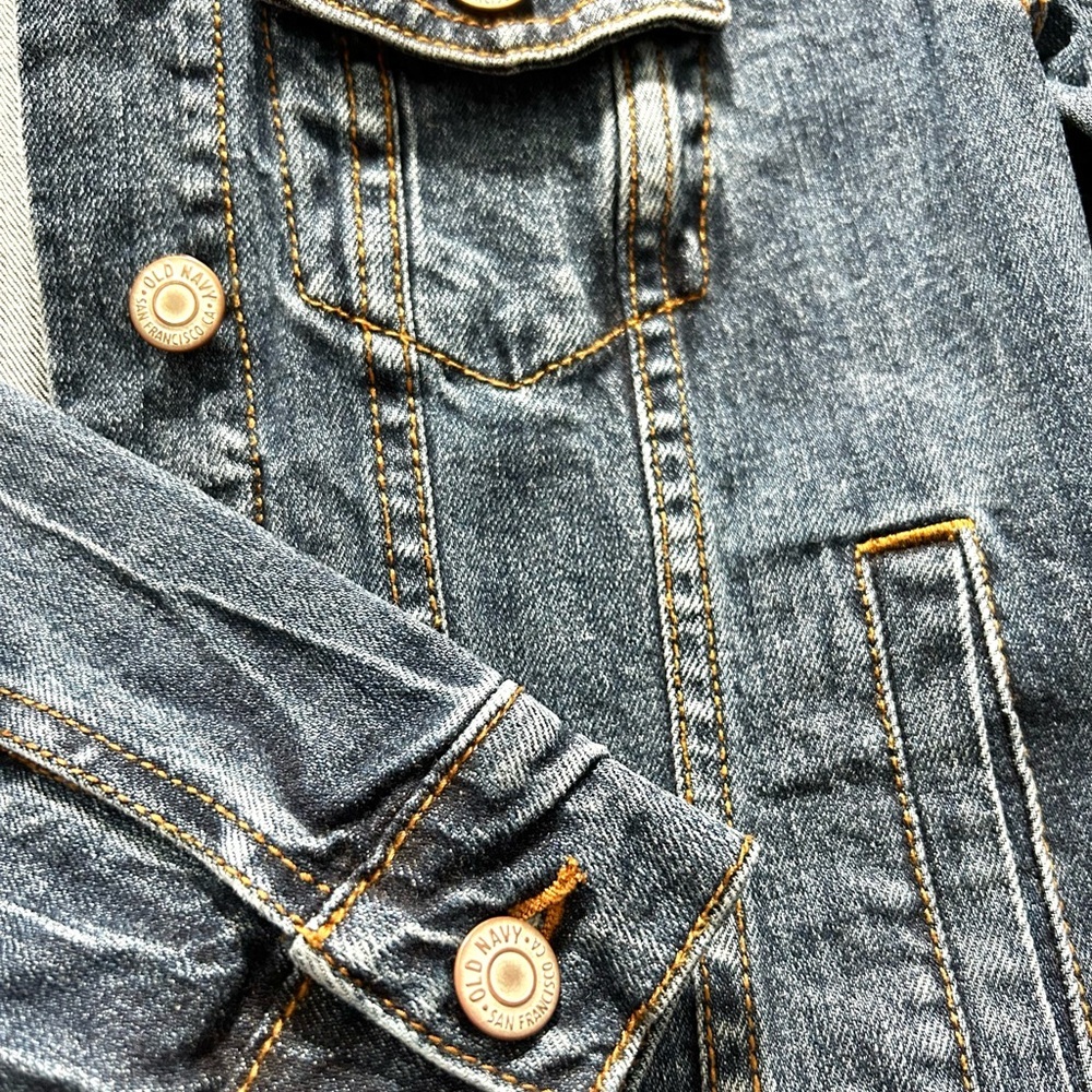 Old Navy Blue jean jacket size xs - Picture 6 of 10